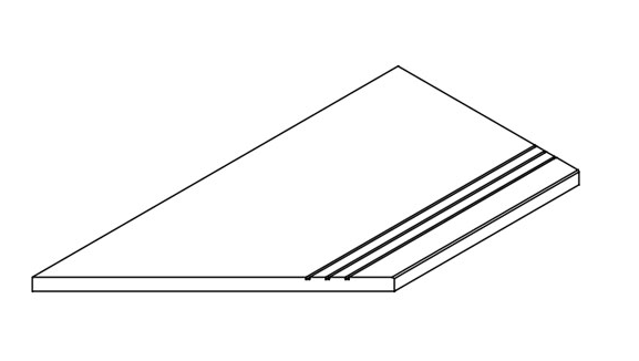 Бортик Фоссил Пьюр 30x120 грип левый (620090001452)