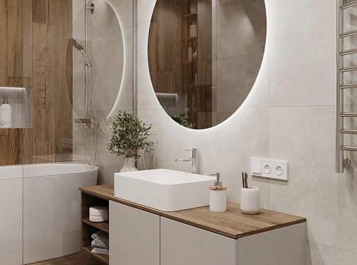 Древесные акценты в ванной: атмосфера с натуральными текстурами